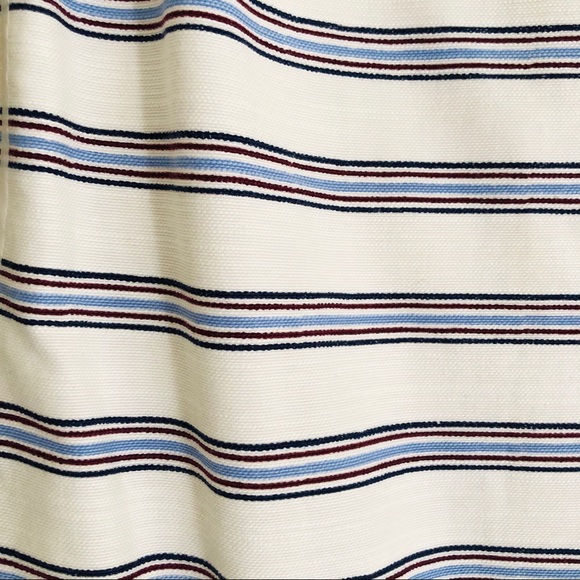 Tory Burch cream blue striped dress with jewels 8 - Picture 7 of 12